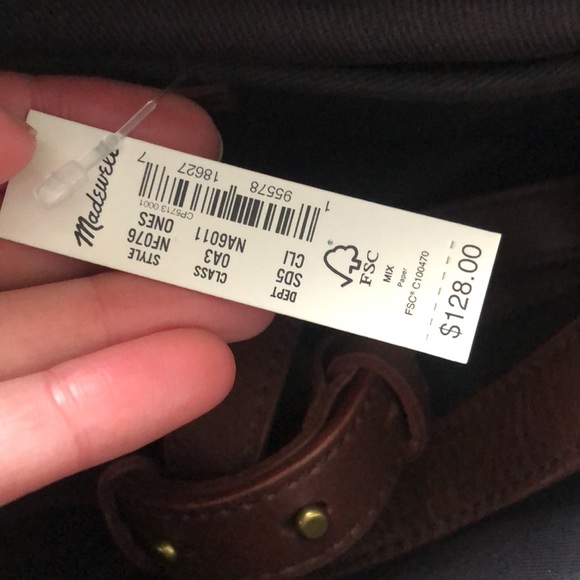 Madewell The Sydney Crossbody Bag: Cotton-Linen Edition Canvas Quiet Luxury Boho - Picture 8 of 8